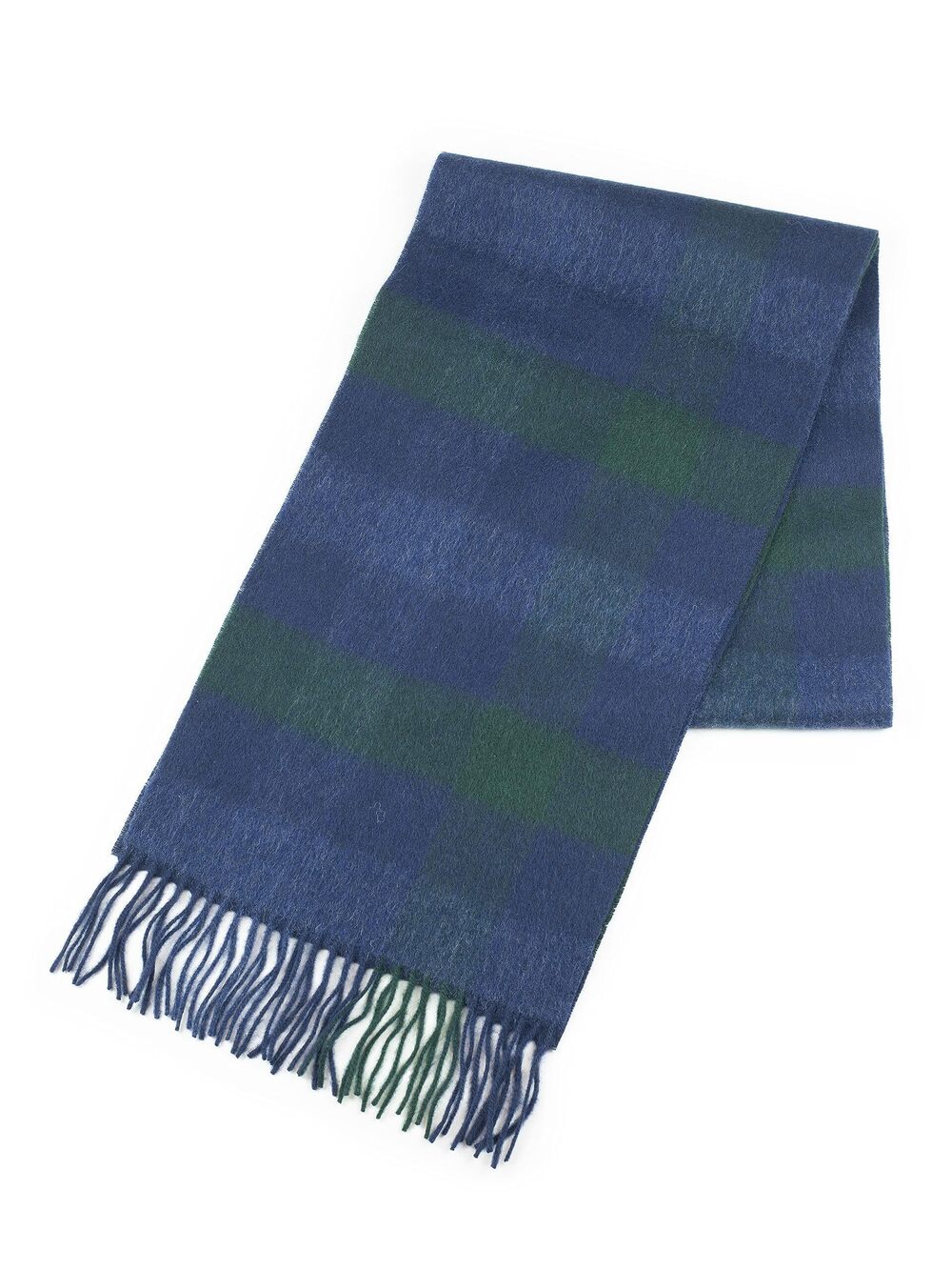 9402 Cashmere and 100% soft Lambs Wool Plaid Tartan Winter Scarf and Blue
